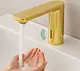 Furio DM 001 G Infrared Sensor Basin Mixer with Transformer & Control Unit — Gold - Image 1