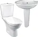 Ideal Standard San Remo Bathroom Set, White, Complete Combination & 60 cm Basin with Full Pedestal - Image 1