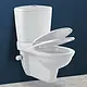 Ideal Standard San Remo Combi Toilet with Shower, Toilet Seat & Cover with Shower and Handle - Image 1