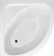 El Tib Marbella Circular Corner Bathtub 90 × 90 cm, Built-in (Before Tiling), Pergamon - Image 1