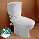 Ideal Standard Manta Toilet P-Trap, White, with Internal Bidet Spray, Soft-Close Toilet Seat & Cover, Cistern with Mechanism and Fixing Set - Image 1