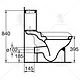 Ideal Standard Manta Toilet P-Trap, White, with Internal Bidet Spray, Soft-Close Toilet Seat & Cover, Cistern with Mechanism and Fixing Set - Image 6