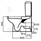 Ideal Standard Plan Bathroom Set, White: Wall-Hung Toilet with Plastic Seat & Cover and 65 cm Basin with Wall-Hung Column - Image 4