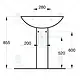 Ideal Standard Plan Bathroom Set, White: Wall-Hung Toilet with Plastic Seat & Cover and 65 cm Basin with Full Pedestal - Image 5