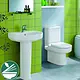 Ideal Standard Playa Bathroom Set, White, Back-to-Wall Toilet with Soft-Close Seat & Cover and 65 cm Basin with Full Pedestal - Image 7