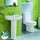 Ideal Standard Playa Bathroom Set, White, Toilet with Soft-Close Seat & Cover and 65 cm Basin with Full Pedestal - Image 7