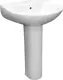 Mica Vit Rafal Basin with Full Pedestal 60 cm, Pergamon, with Fixing Set - Image 1