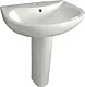 Mica Vit Rafal Basin with Full Pedestal 60 cm, Pergamon, with Fixing Set - Image 2