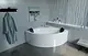 Superior One-Piece Bathtub with Panel, 130 × 130 cm, White - Image 2