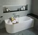 Claro One-Piece Bathtub 170 × 75 cm with Right Side Panel, White - Image 2