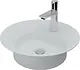 Sanipure Mago Countertop Basin 0016008, without Overflow, with Mixer Hole, 42.2 × 42.2 cm - Image 1