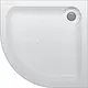 Sanipure Simplici 0010054 Corner Shower Tray with Panel, 90 × 90 cm - Image 1