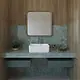 Sanipure Velis Countertop Basin 490348, Glazed Back, 49 × 38.5 cm, with Mixer Hole and without Overflow - Image 2