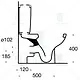 Ideal Standard Plan P-Trap Toilet, White, with Soft-Close Seat, Cistern with Mechanism, Internal Bidet Spray and Fixing Set - Image 3