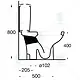 Ideal Standard Plan S Toilet Combination, White, with Soft-Close Seat & Cover, Cistern with Mechanism, Internal Bidet Spray and Fixing Set - Image 3