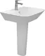 Sanipure Magnus Basin with Full Pedestal, White, 65 cm - Image 1