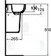 Ideal Standard Playa Bathroom Set, P-Trap Toilet with Plastic Seat & 55 cm Basin with Half Pedestal, White - Image 7