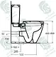 Ideal Standard Connect Back-to-Wall S/P-Trap Toilet Combination with Seat, Cistern, Internal Bidet & Fixing Set, White - Image 4
