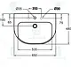 Ideal Standard Playa Bathroom Set, P-Trap Toilet with Plastic Seat & 65 cm Basin with Full Pedestal, White - Image 6