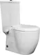 Mica Vit Ceral Back-to-Wall P-Trap Toilet Combination with Seat, Cistern, Internal Bidet & Fixing Set, White - Image 2