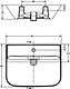 Sanipure Magnus Basin 65 cm with Wall-Hung Pedestal and Fixing Set, Pergamon - Image 3