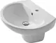 Mica Vit Angelo Basin with Half Pedestal, White, 50 cm - Image 2