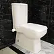 كومبنيشن ملاصق للحائط ميكافيت ميكال ابيض بالسيديلي بلاستيك والخزان بالماكينة والشطاف الداخلي وطقم التثبيت - صورة 2