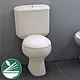 Ideal Standard New Capri Toilet with Soft-Close Toilet Seat & Cover, White - Image 9