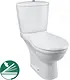 San Remo Toilet with Shower, Soft-Close Toilet Seat & Cover, Cistern and Fixing Set, White - Image 2