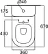 Ideal Standard Playa Back-to-Wall Close-Coupled Toilet S/P with Internal Bidet Spray, Toilet Seat & Cover, Cistern and Fixing Set, White - Image 3