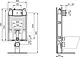 Ideal Standard ProSys Concealed Cistern with Half Frame R014667, 8 cm Thickness, with Oleas M3 Flush Plate Chrome R0123AA - Image 2