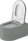 Duravit Vitrium Wall-Hung Toilet Waves Light Grey HygieneGlaze with Soft-Close Toilet Seat & Cover, Internal Bidet Spray and Fixing Pipes - Image 5