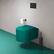 Duravit Vitrium Wall-Hung Toilet Waves Teal HygieneGlaze with Soft-Close Toilet Seat & Cover, Internal Bidet Spray and Fixing Pipes - Image 1