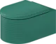 Duravit Vitrium Wall-Hung Toilet Waves Teal HygieneGlaze with Soft-Close Toilet Seat & Cover, Internal Bidet Spray and Fixing Pipes - Image 2