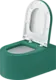 Duravit Vitrium Wall-Hung Toilet Waves Teal HygieneGlaze with Soft-Close Toilet Seat & Cover, Internal Bidet Spray and Fixing Pipes - Image 5