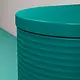 Duravit Vitrium Wall-Hung Toilet Waves Teal HygieneGlaze with Soft-Close Toilet Seat & Cover, Internal Bidet Spray and Fixing Pipes - Image 6