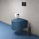 Duravit Vitrium Wall-Hung Toilet Waves Parlour Blue HygieneGlaze with Soft-Close Toilet Seat & Cover, Internal Bidet Spray and Fixing Pipes - Image 1