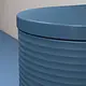 Duravit Vitrium Wall-Hung Toilet Waves Parlour Blue HygieneGlaze with Soft-Close Toilet Seat & Cover, Internal Bidet Spray and Fixing Pipes - Image 4