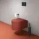 Duravit Vitrium Wall-Hung Toilet Waves Cinnamon HygieneGlaze with Soft-Close Toilet Seat & Cover, Internal Bidet Spray and Fixing Pipes - Image 1