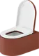 Duravit Vitrium Wall-Hung Toilet Waves Cinnamon HygieneGlaze with Soft-Close Toilet Seat & Cover, Internal Bidet Spray and Fixing Pipes - Image 3