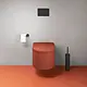 Duravit Vitrium Wall-Hung Toilet Waves Cinnamon HygieneGlaze with Soft-Close Toilet Seat & Cover, Internal Bidet Spray and Fixing Pipes - Image 4