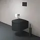 Duravit Vitrium Wall-Hung Toilet Waves Dark Grey HygieneGlaze with Soft-Close Toilet Seat & Cover, Internal Bidet Spray and Fixing Pipes - Image 1