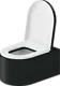 Duravit Vitrium Wall-Hung Toilet Waves Dark Grey HygieneGlaze with Soft-Close Toilet Seat & Cover, Internal Bidet Spray and Fixing Pipes - Image 3
