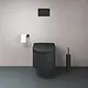 Duravit Vitrium Wall-Hung Toilet Waves Dark Grey HygieneGlaze with Soft-Close Toilet Seat & Cover, Internal Bidet Spray and Fixing Pipes - Image 4