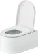 Duravit Vitrium Wall-Hung Toilet, Rippled Satin White HygieneGlaze, with Soft-Close Toilet Seat & Cover, Internal Bidet Spray and Fixing Pipes - Image 3