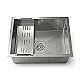 Mans Handmade MA 5542 Stainless Steel Kitchen Sink, 55 × 42 cm, with Dish Drainer and 3 inch Drainage Set - Image 3