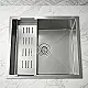 Mans Handmade MA 5542 Stainless Steel Kitchen Sink, 55 × 42 cm, with Dish Drainer and 3 inch Drainage Set - Image 2