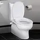 Mica Vit Mora Close-Coupled Toilet, White - Image 1
