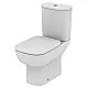 Ideal Standard New Esedra P-Trap Toilet Set, White, with Toilet Seat & Cover, Cistern with Mechanism, Internal Bidet Spray and Fixing Set - Image 2