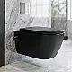 Sanipure Magnus Wall-Hung Toilet Matte Black with Soft-Close Toilet Seat & Cover, Internal Bidet Spray and Fixing Bolts - Image 1